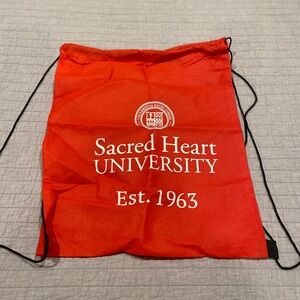 Source Unknown Red Drawstring Backpack